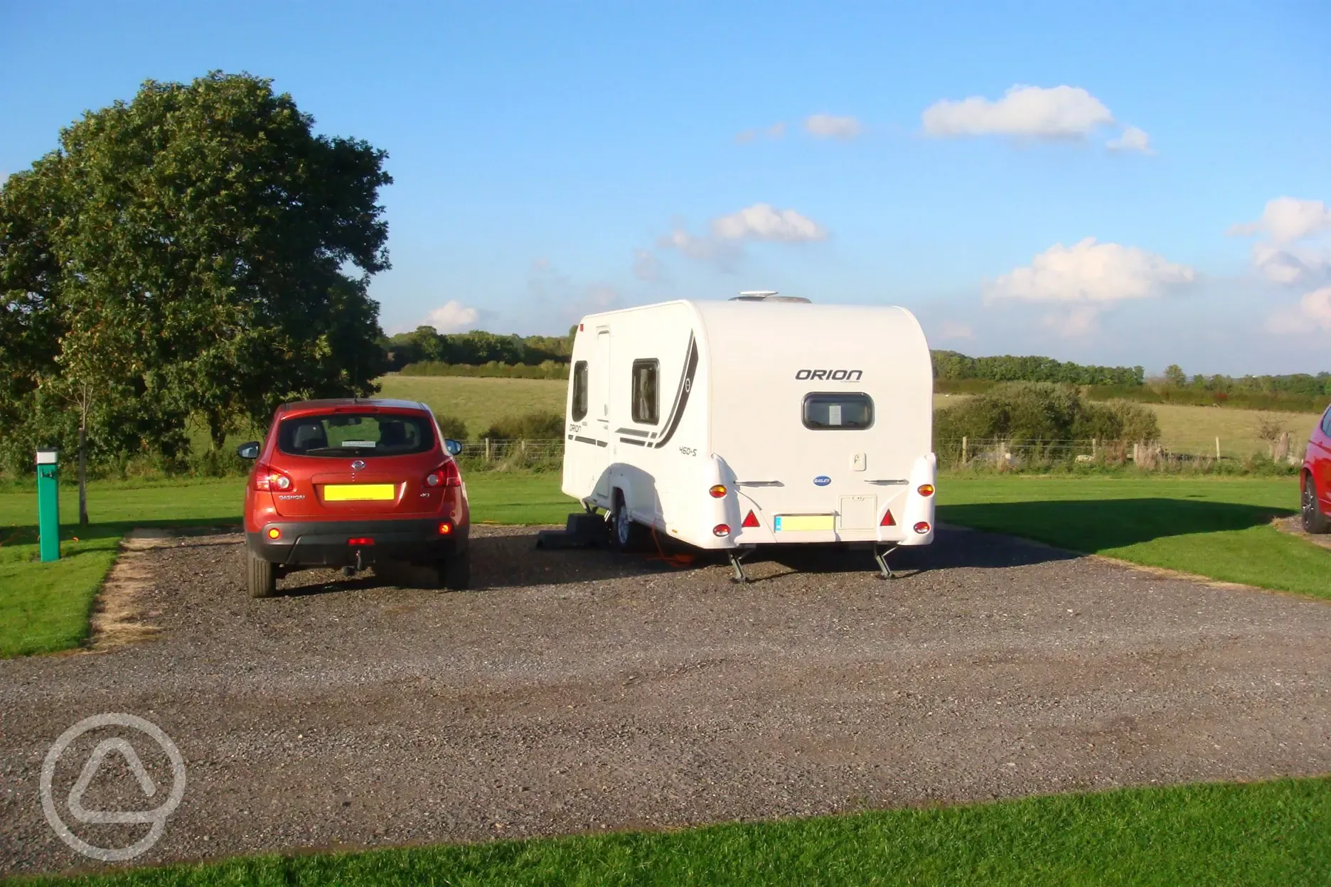 Fully serviced hardstanding pitches