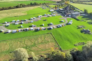 Aerial of New Lodge Farm and surrounding countryside