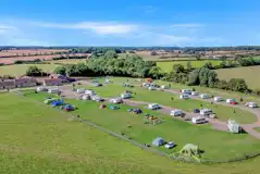 Aerial of New Lodge Farm and surrounding countryside