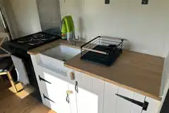 The Fox's Den shepherd's hut kitchen