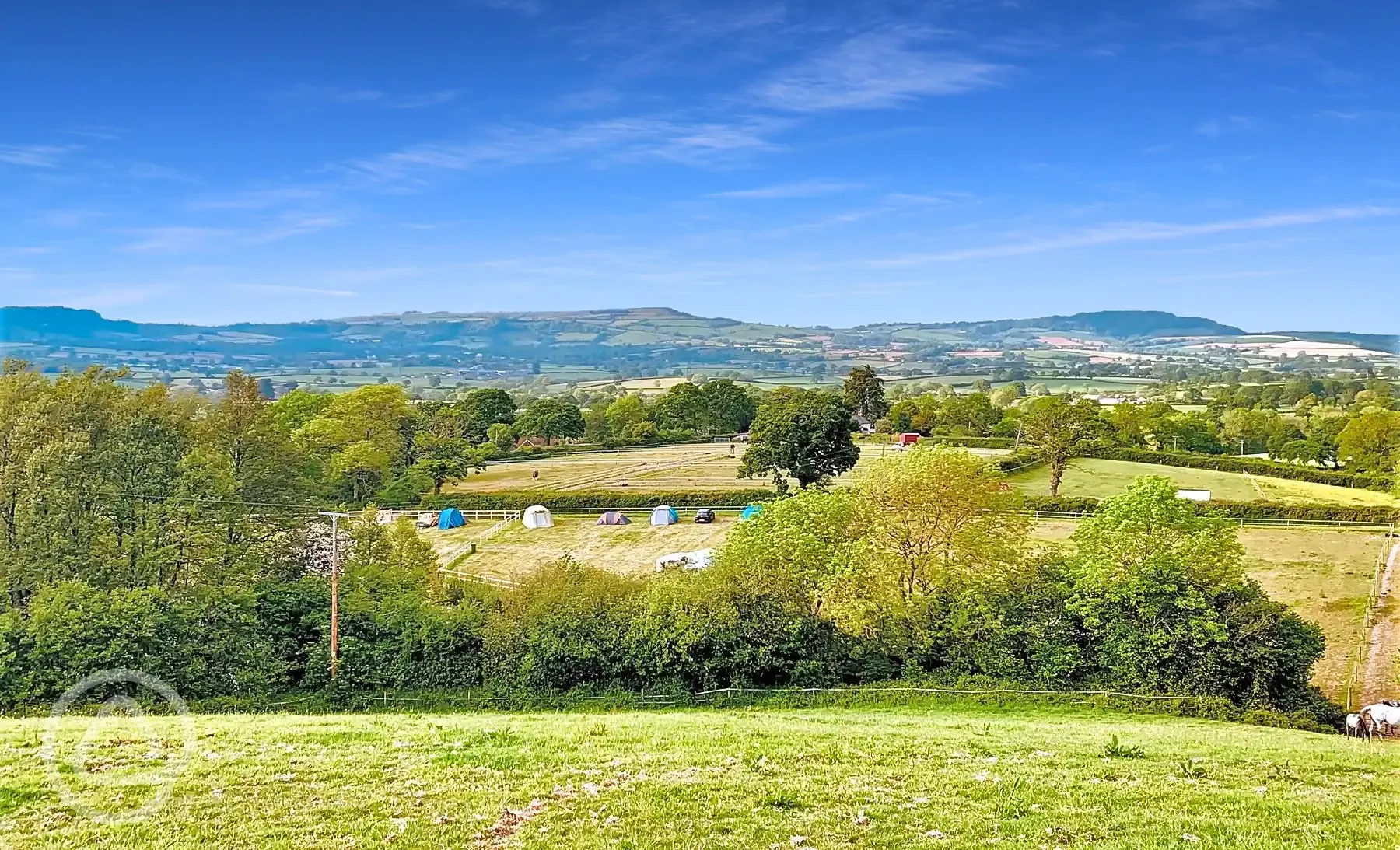 Countryside views from the site