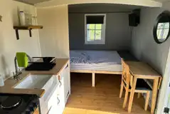 The Fox's Den shepherd's hut interior