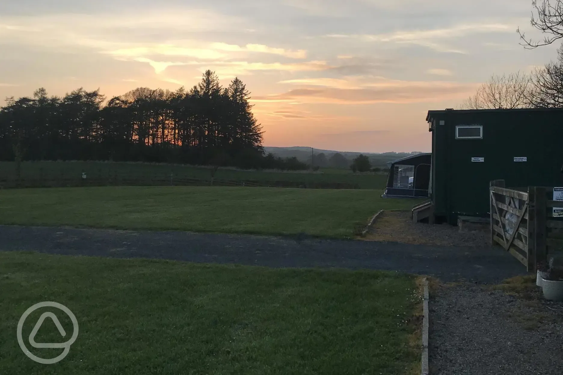 Campsite sunset