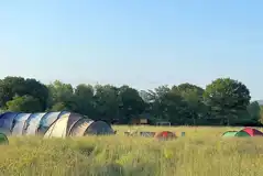 Non electric grass tent pitches