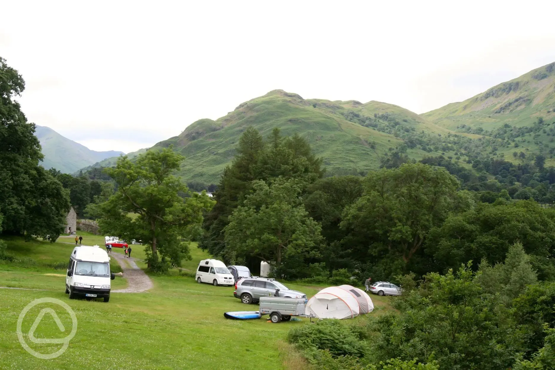 Pitches at Side Farm Campsite