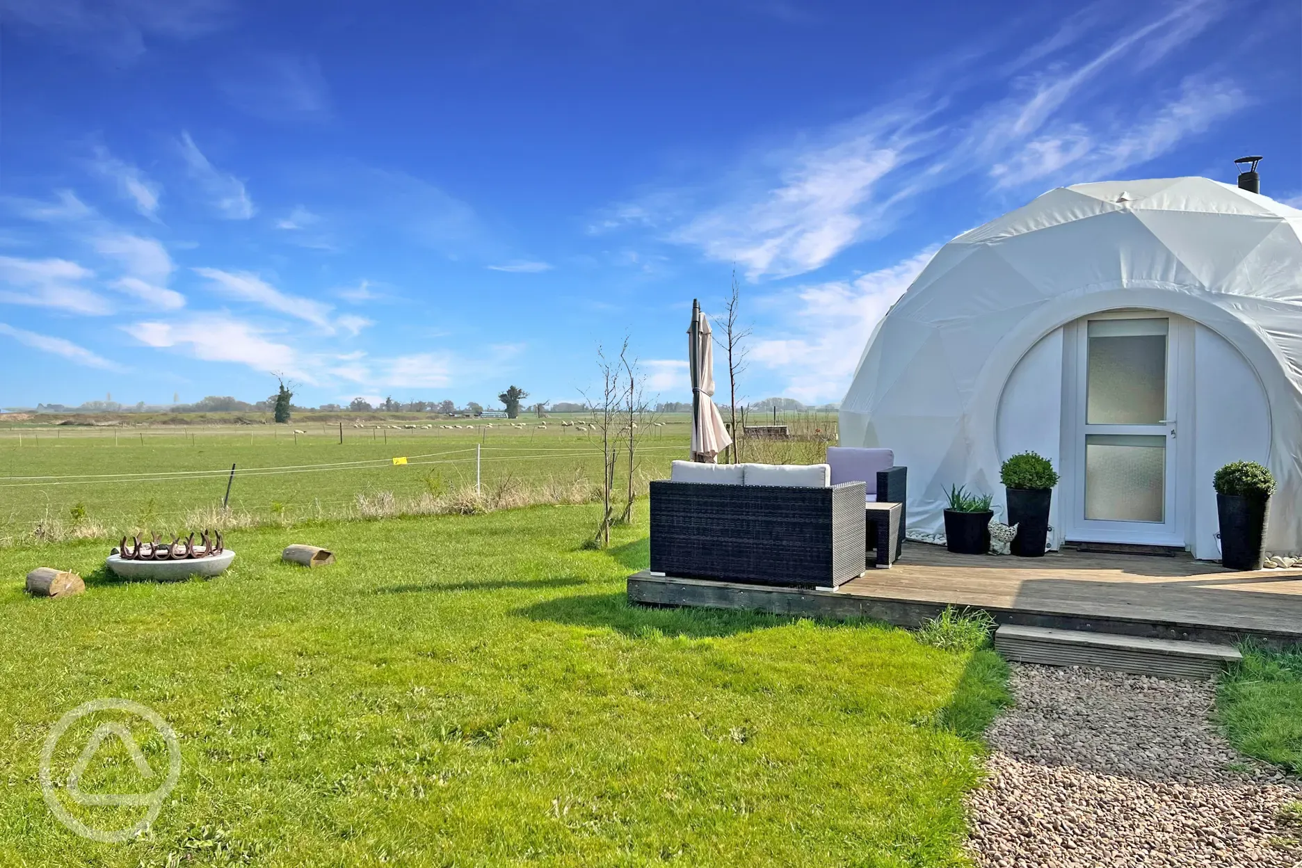 Glamping dome