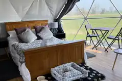 Glamping dome interior