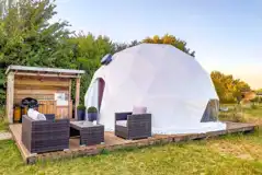 Glamping dome