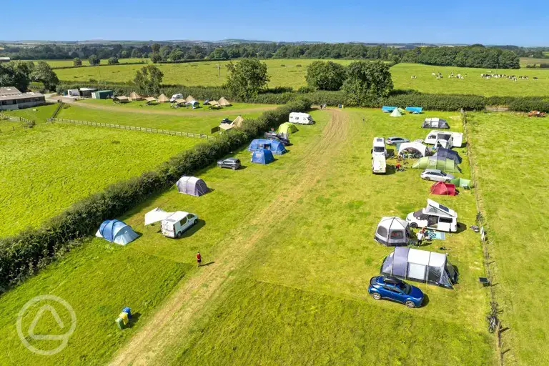 Campsite aerial