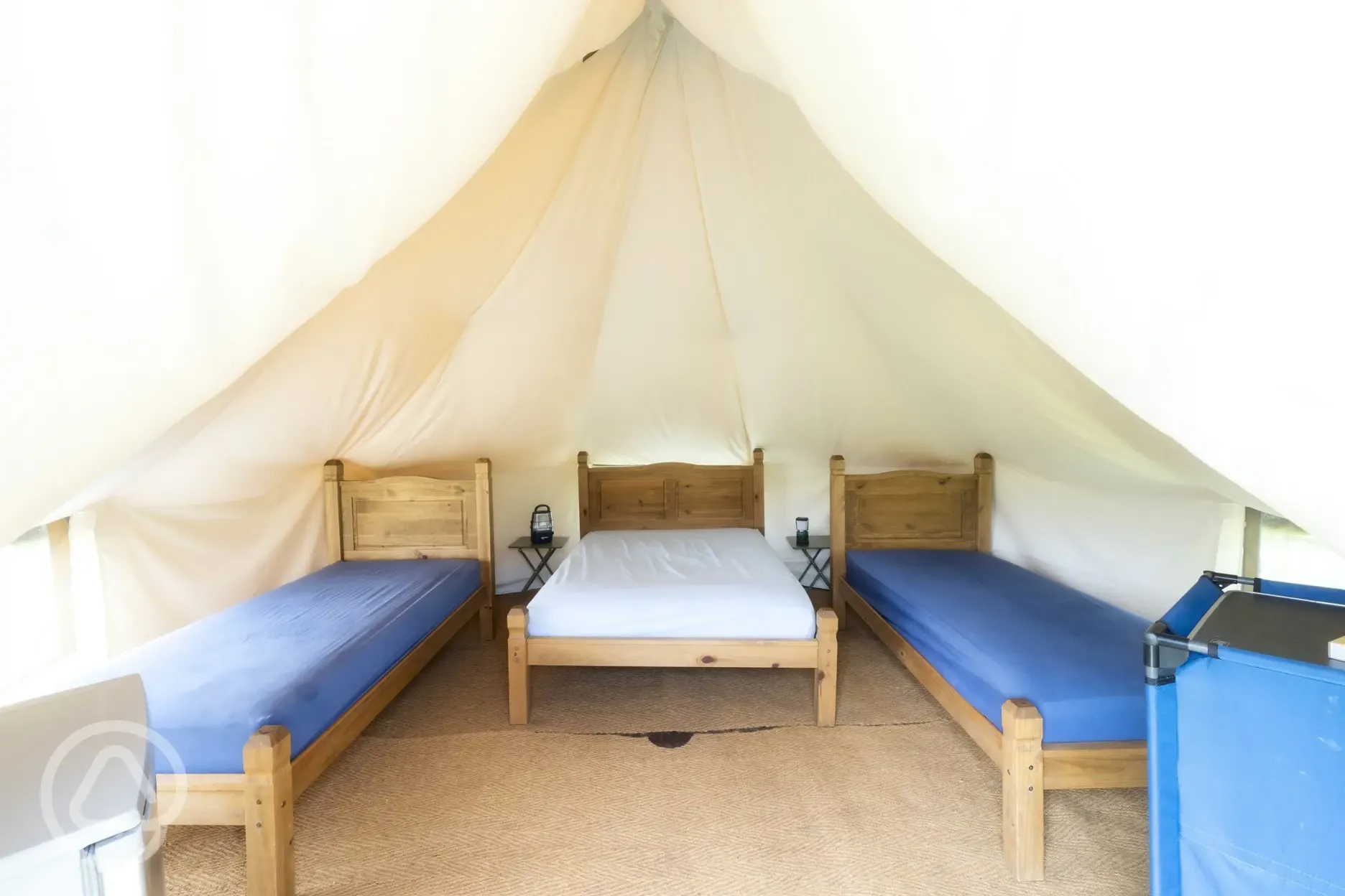 Bell tent interior