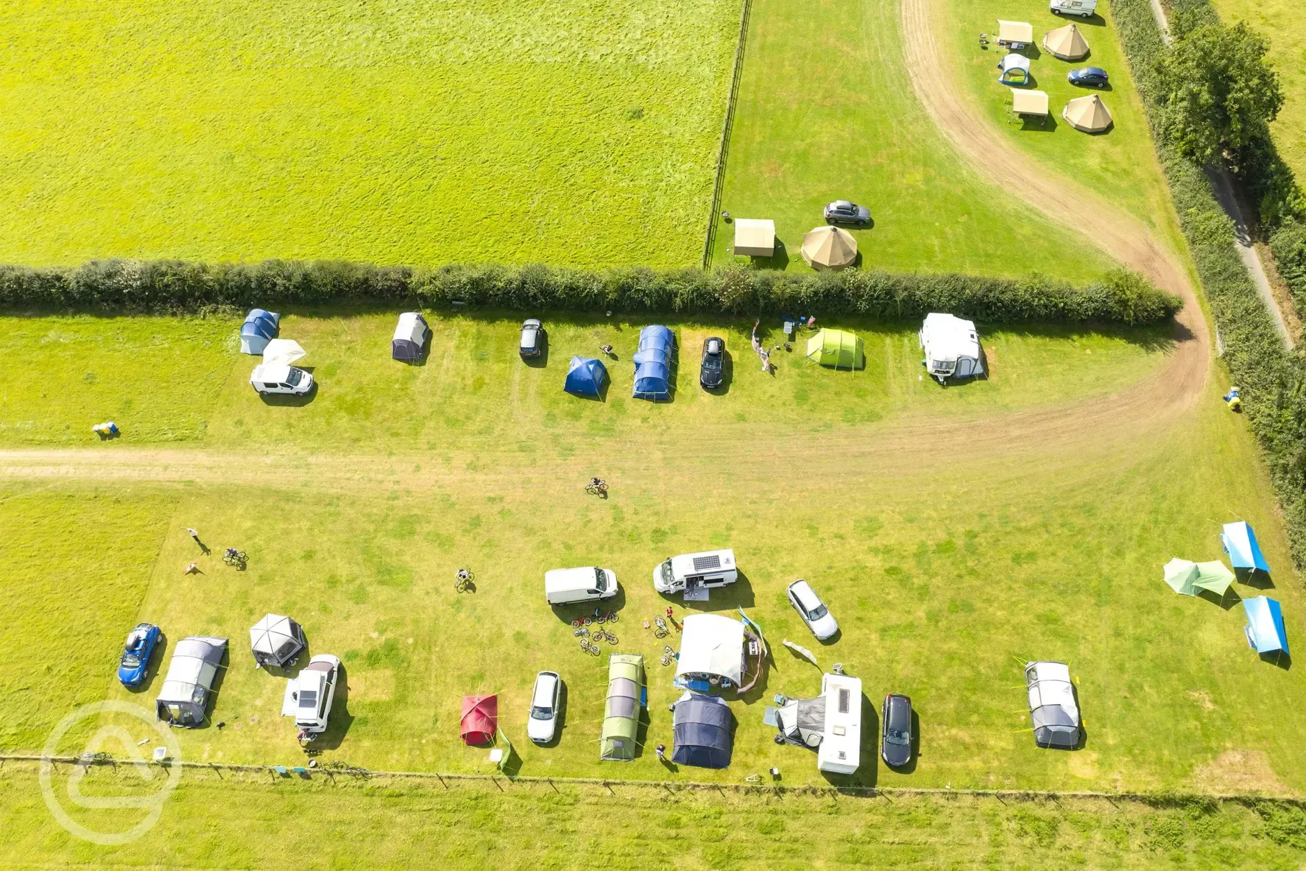 Campsite aerial