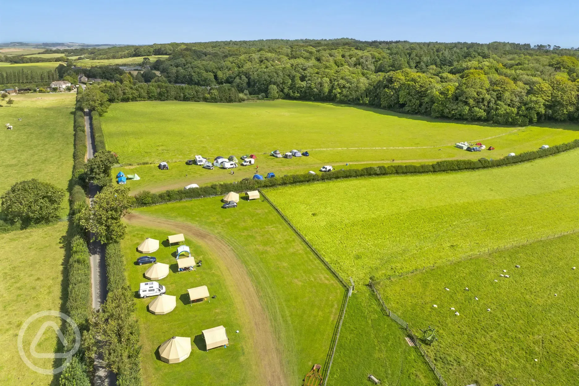 Campsite aerial