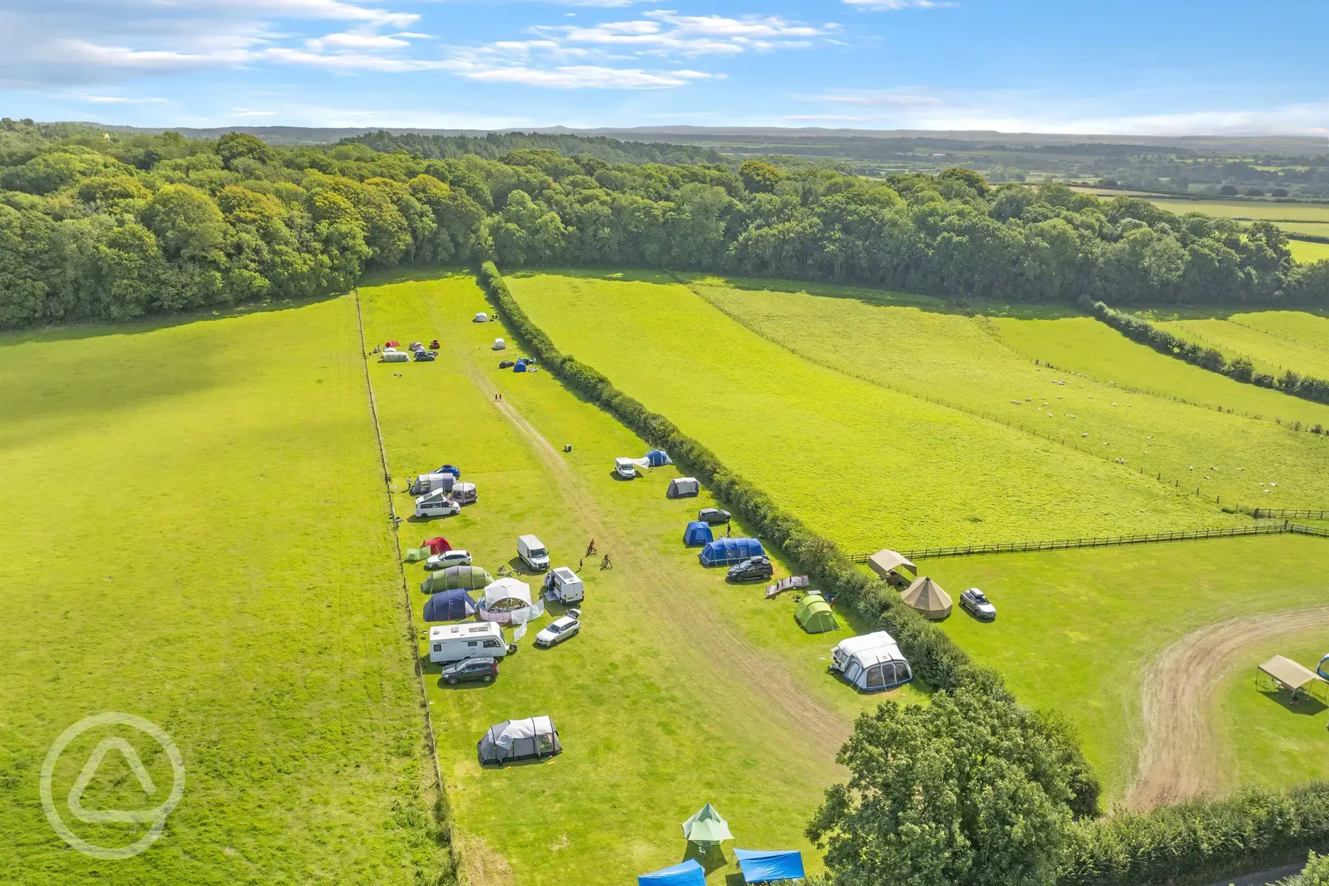 Campsite aerial