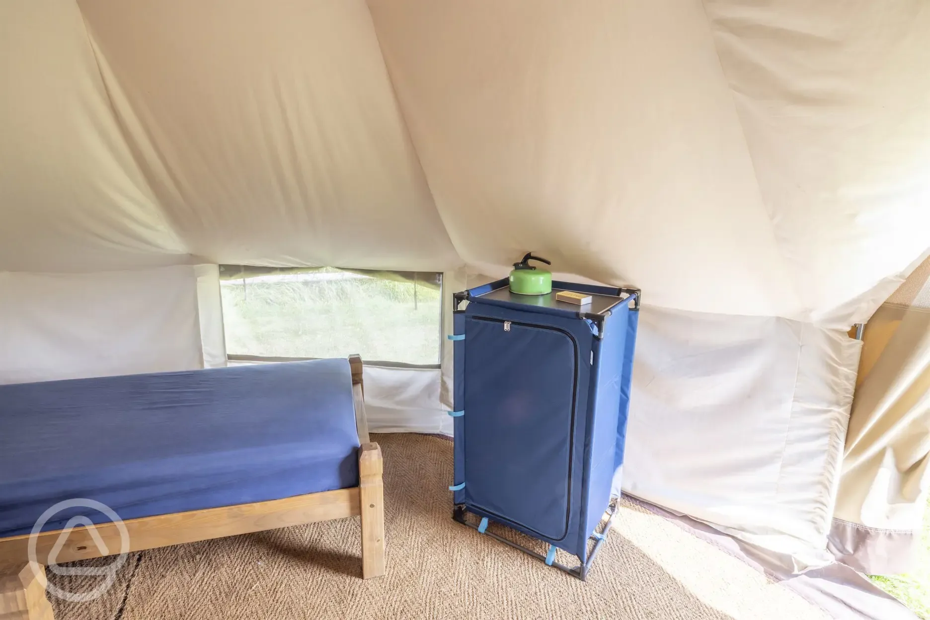 Bell tent interior