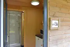 Pods include a private, allocated bathroom