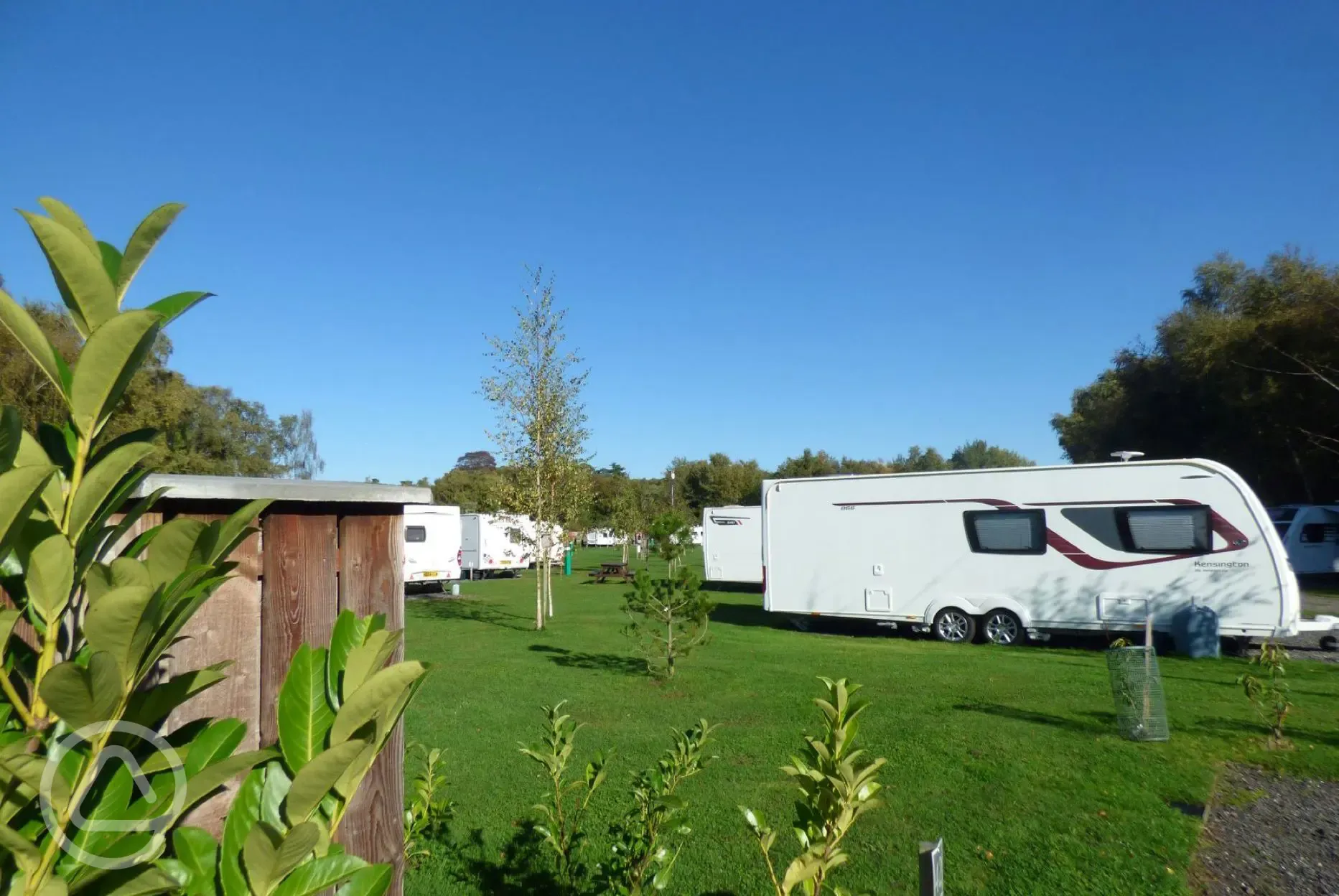 Electric hardstanding pitches also onsite