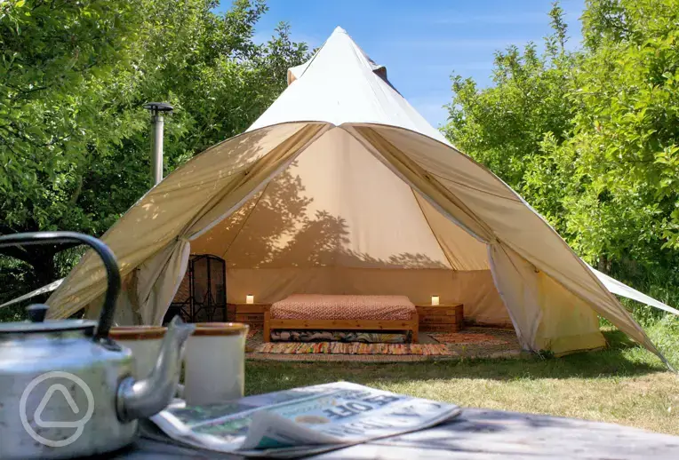 Bell tent exterior