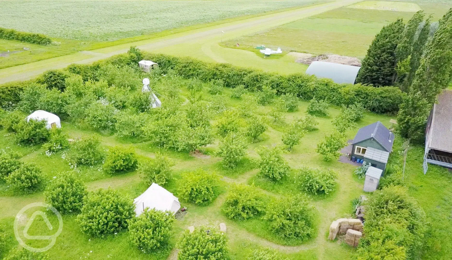 Aerial of the site