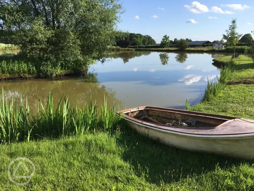 Onsite lake stocked with carp