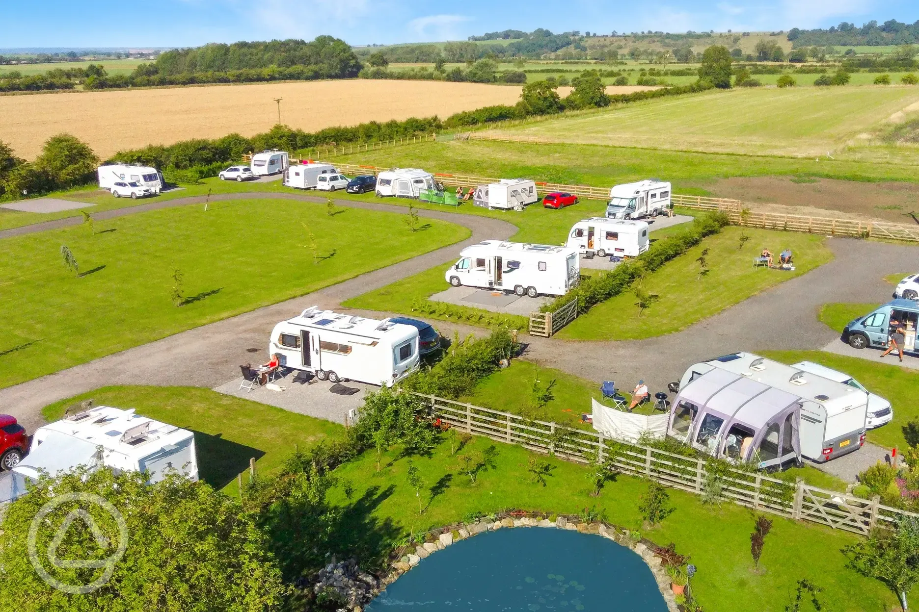 Aerial of the campsite