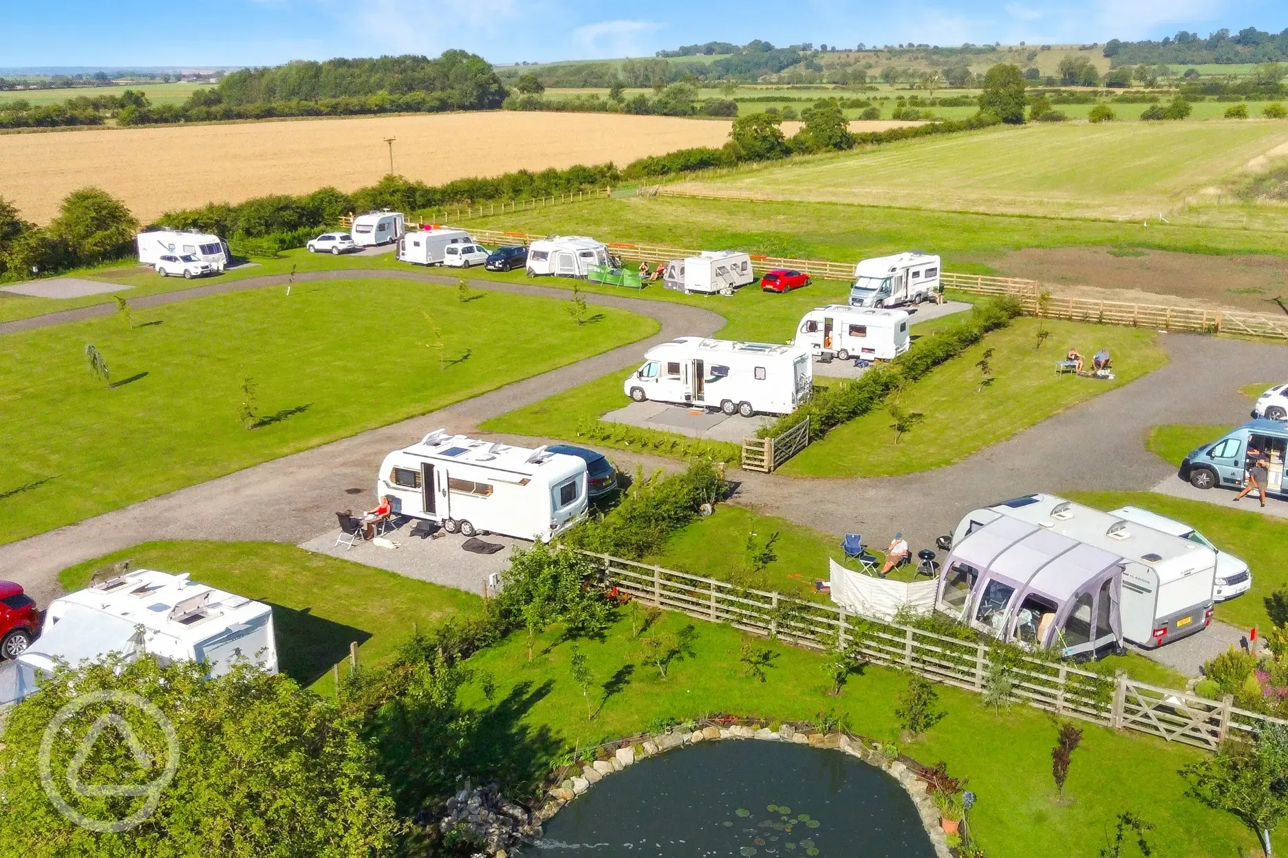 Aerial of the campsite