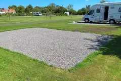 Gravel non awning motorhome pitches (optional electric)