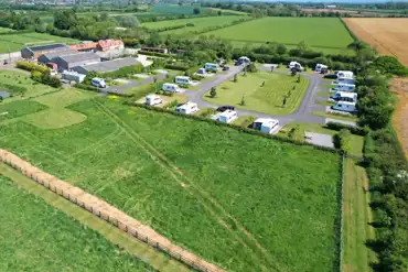 Aerial of the campsite