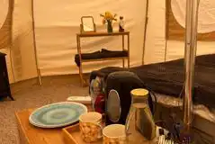 Bell tent amenities