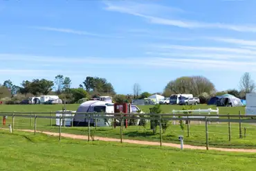 Overview of the grass pitches (non electric and 10 amp electric options)