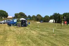 Non electric grass pitches with tents and tourers welcome