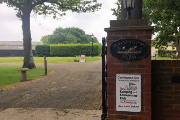 Bonnington Farm Campsite Entrance