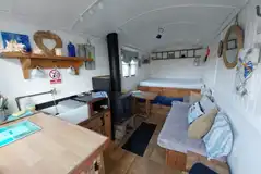 Hide and Sea shepherd's hut Interior Hide and Sea shepherd's hut Interior