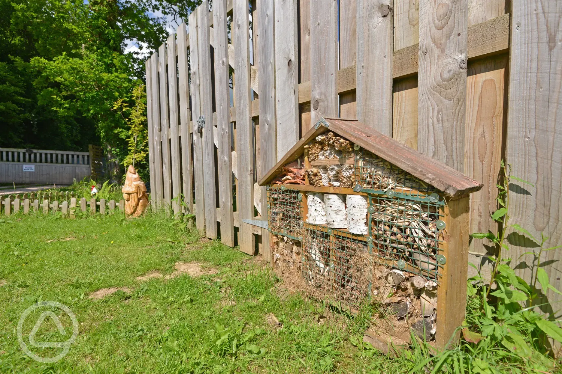 Insect house at Oakmoor Touring Park