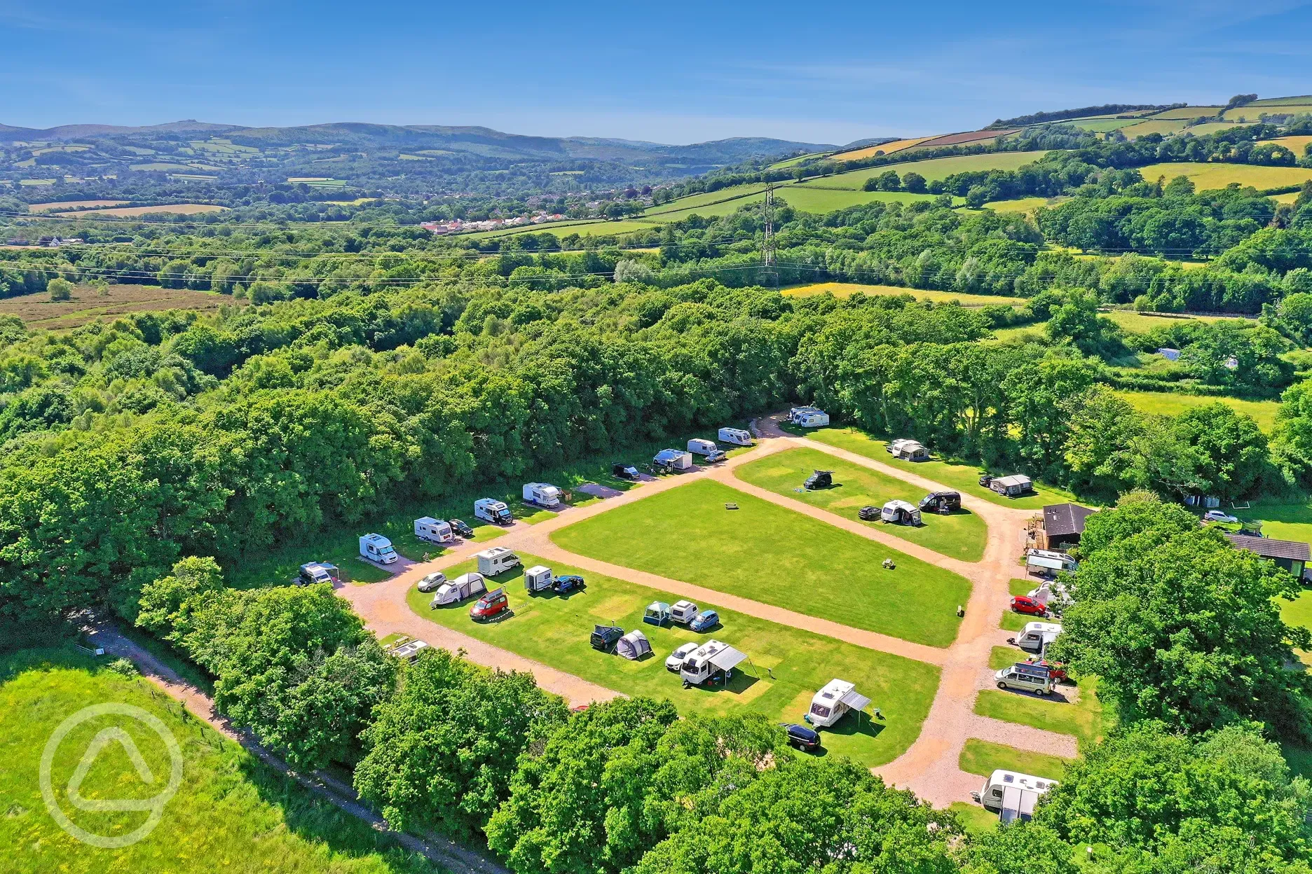 Oakmoor Touring Park Aerial