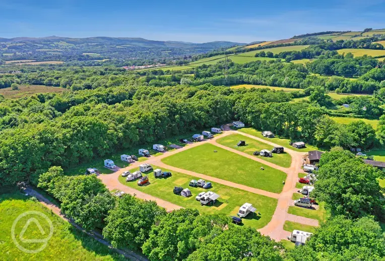 Oakmoor Touring Park Aerial