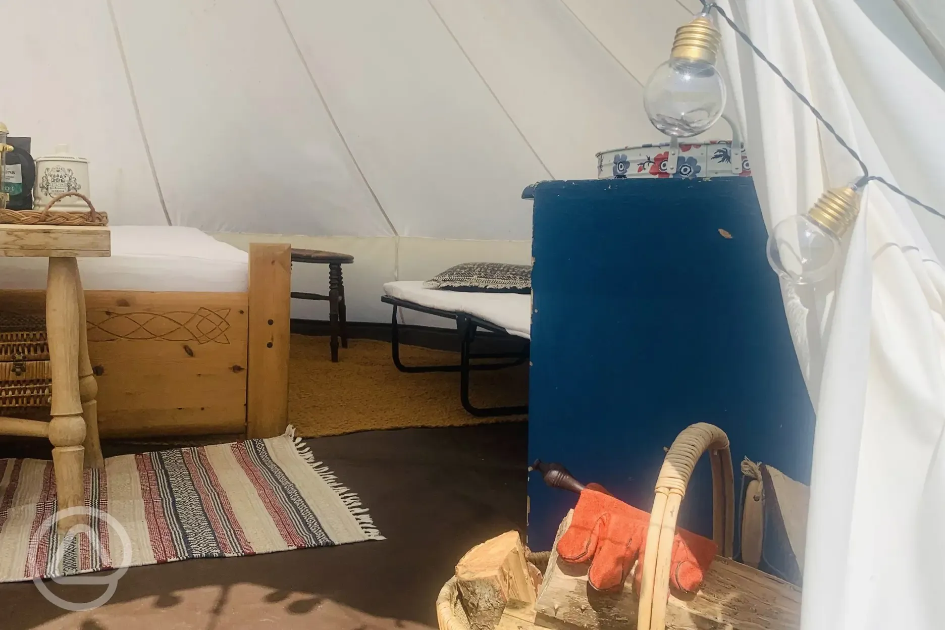 Bell tent interior