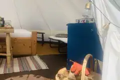 Bell tent interior