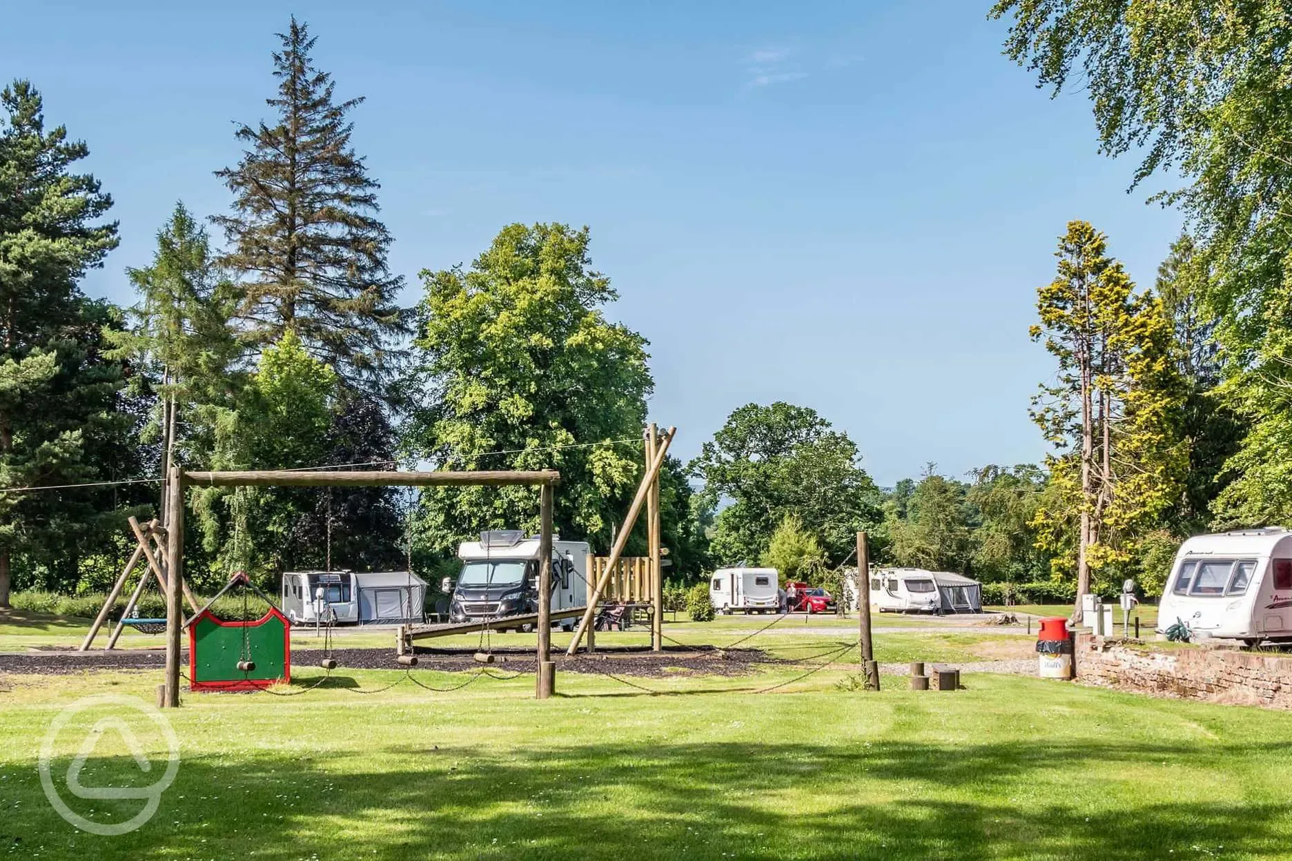 Children's play area at Blair Drummond Caravan Park Children's play area at Blair Drummond Caravan Park
