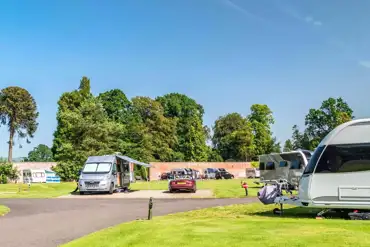 Electric hardstanding pitches at Blair Drummond Caravan Park