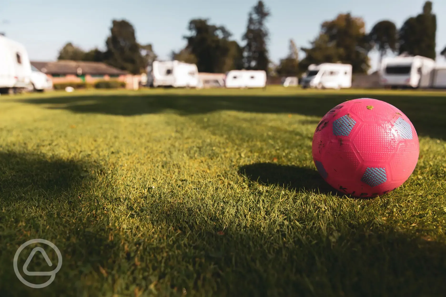 Ball games on the field at Blair Drummond Caravan Park Ball games on the field at Blair Drummond Caravan Park