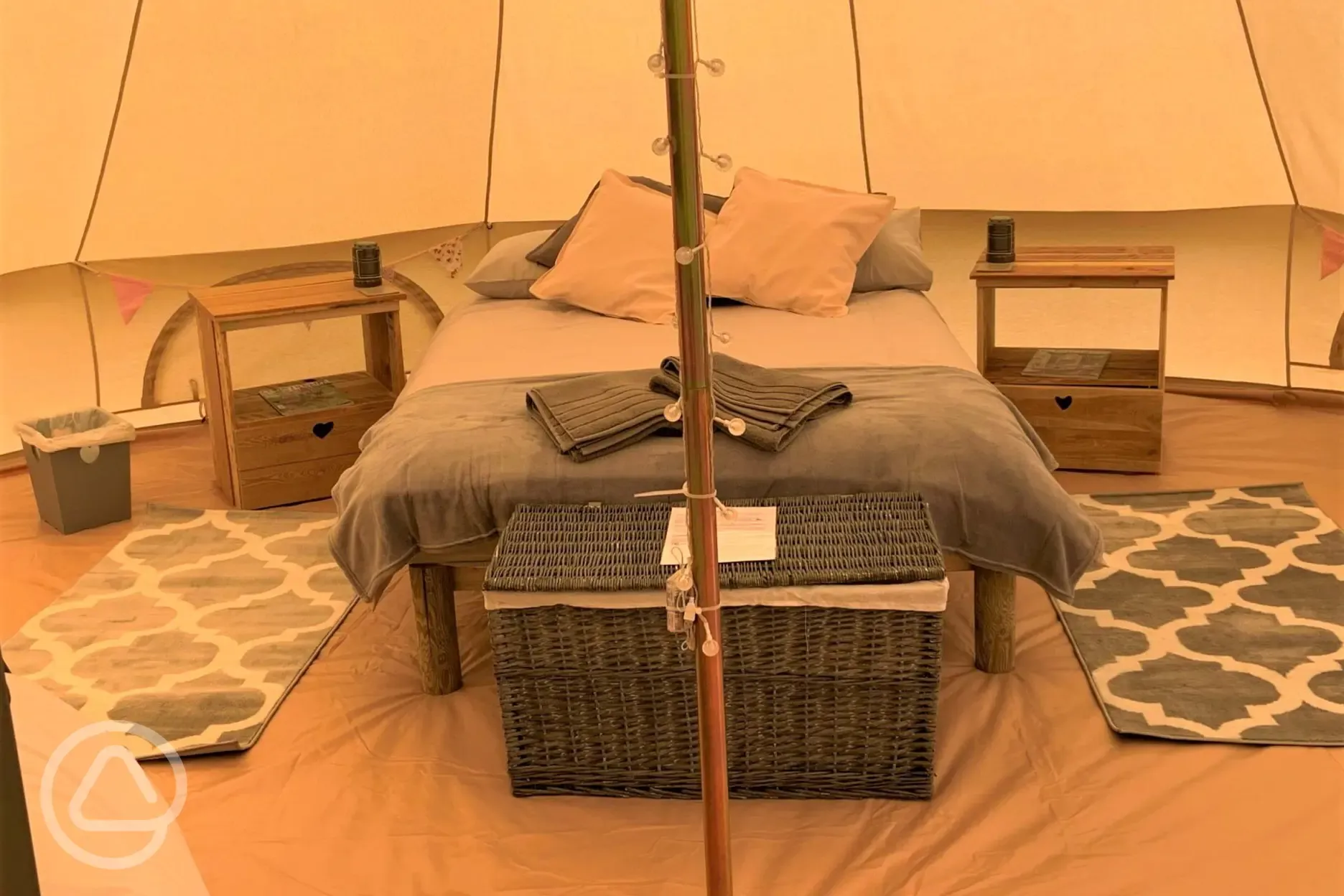 Bell tent interior