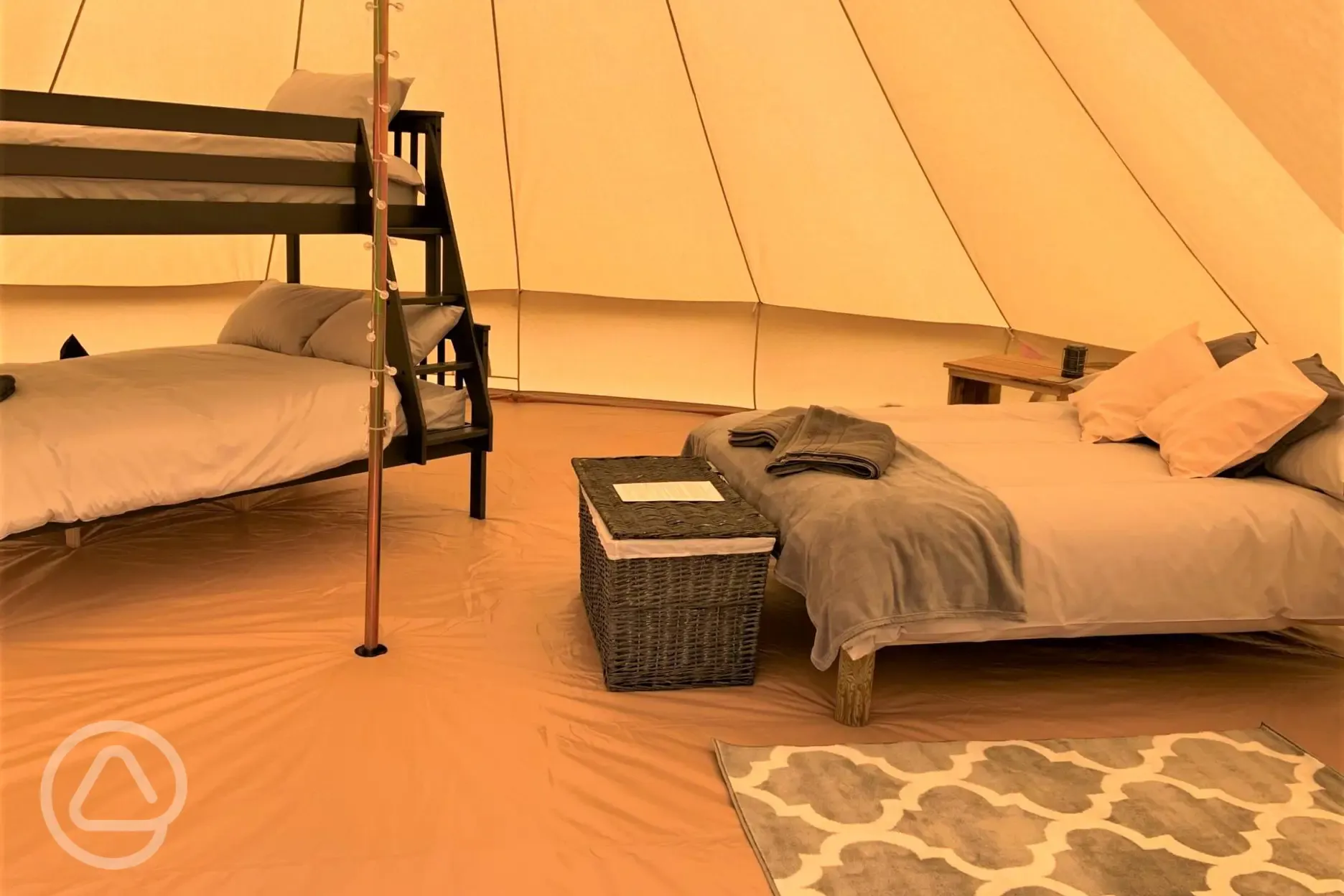 Bell tent interior