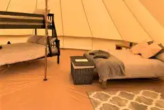 Bell tent interior