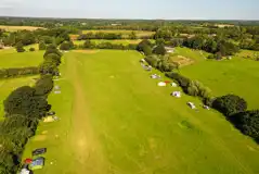 Aerial of the camping field