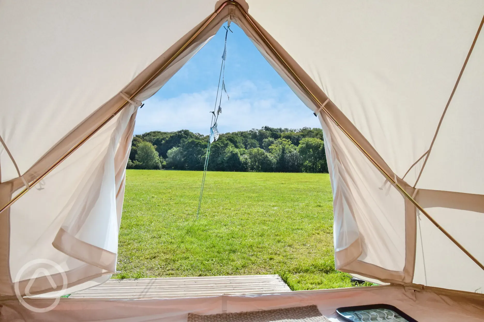 Bell tent view