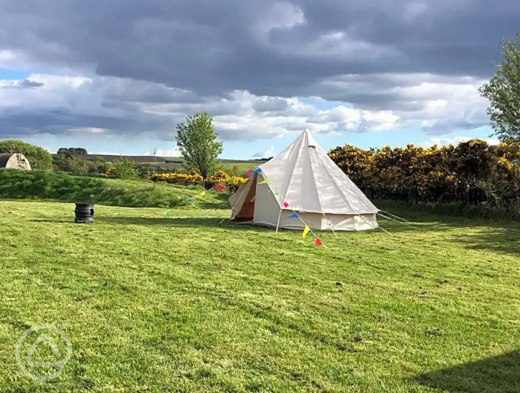 Bell tent at Bonnybridge Eco Camping and Glamping