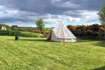 Bell tent at Bonnybridge Eco Camping and Glamping