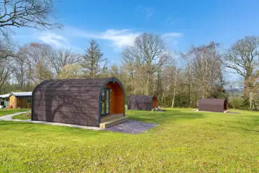 Glamping pods at Eden Valley
