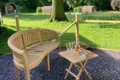 Henrietta Train Carriage outside seating area