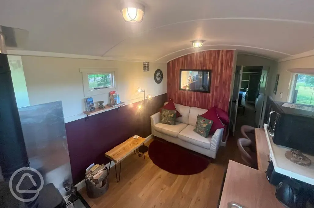Clarabel Train Carriage living area
